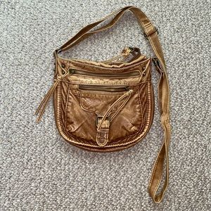 Faux leather crossbody